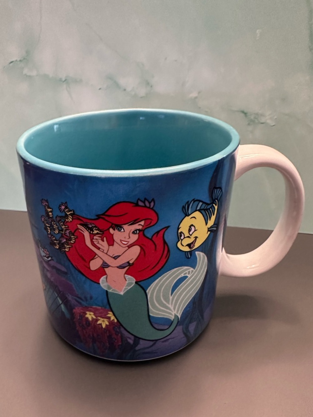 Disney Little Mermaid Ariel Mug Flounder Under the Sea Coffee Cup